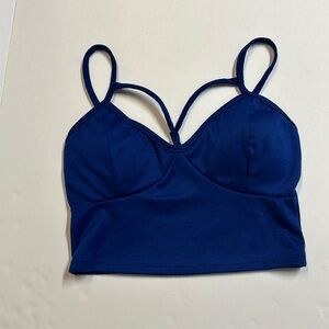 Royal blue crop top